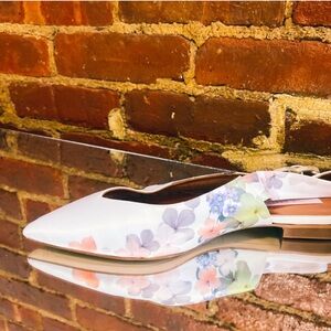 Ted Baker London Floral Slingback Pointed Flats